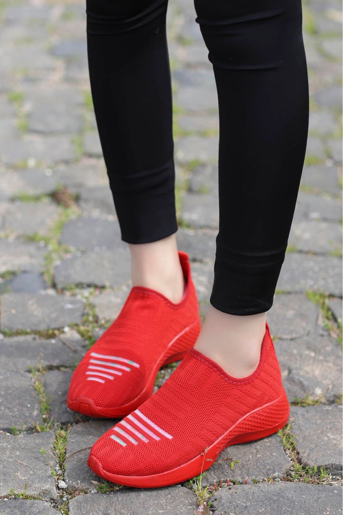 Yummy Triko Spor Ayakkabı Kırmızı