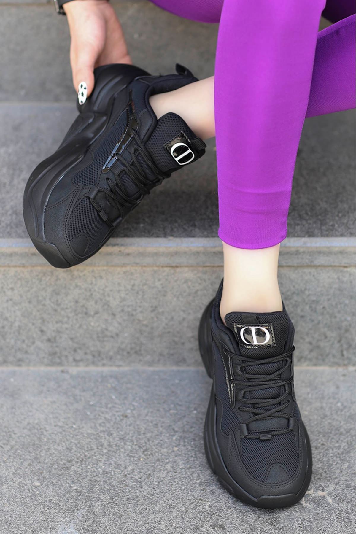 Sidney Tabanlı Spor Ayakkabı Siyah