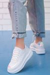 Beatrix Tabanlı Spor Ayakkabı Beyaz Hologram Detay