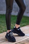 Rosse-Spor Ayakkabı Siyah Süet